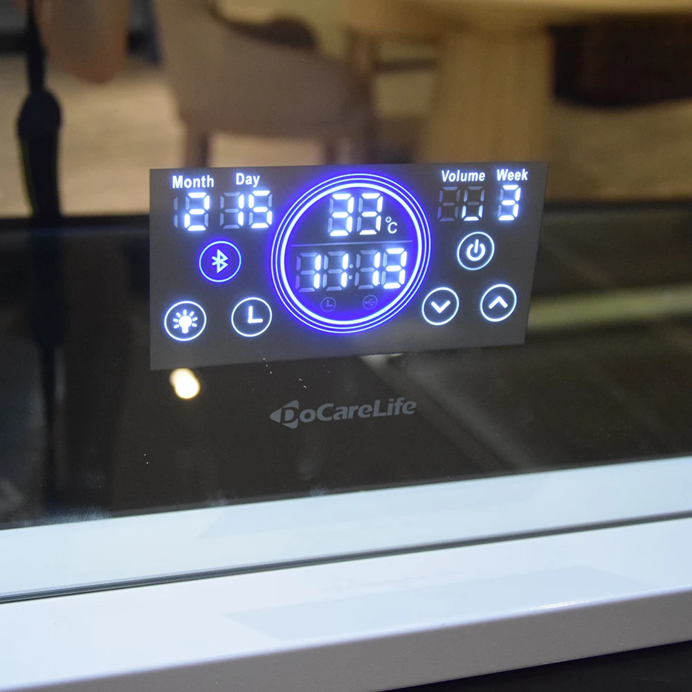 stock in U.S luxury wooden bedroom sets high glossy painting 7 drawers dressing table 2022 wooden luxury makeup vanity table set