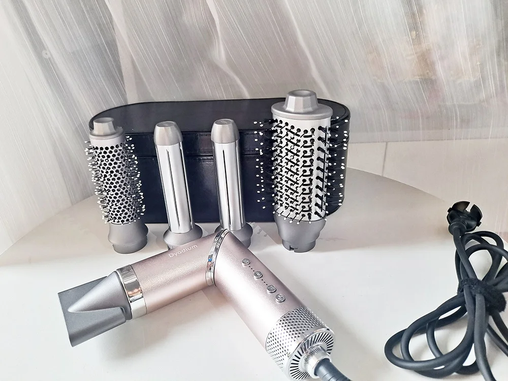 7 in 1 Professional Hair Blow Dryer Brush Straightener Hot Comb foldable 1600W BLDC 110000RMP Metal Hair Curler for Home Salon