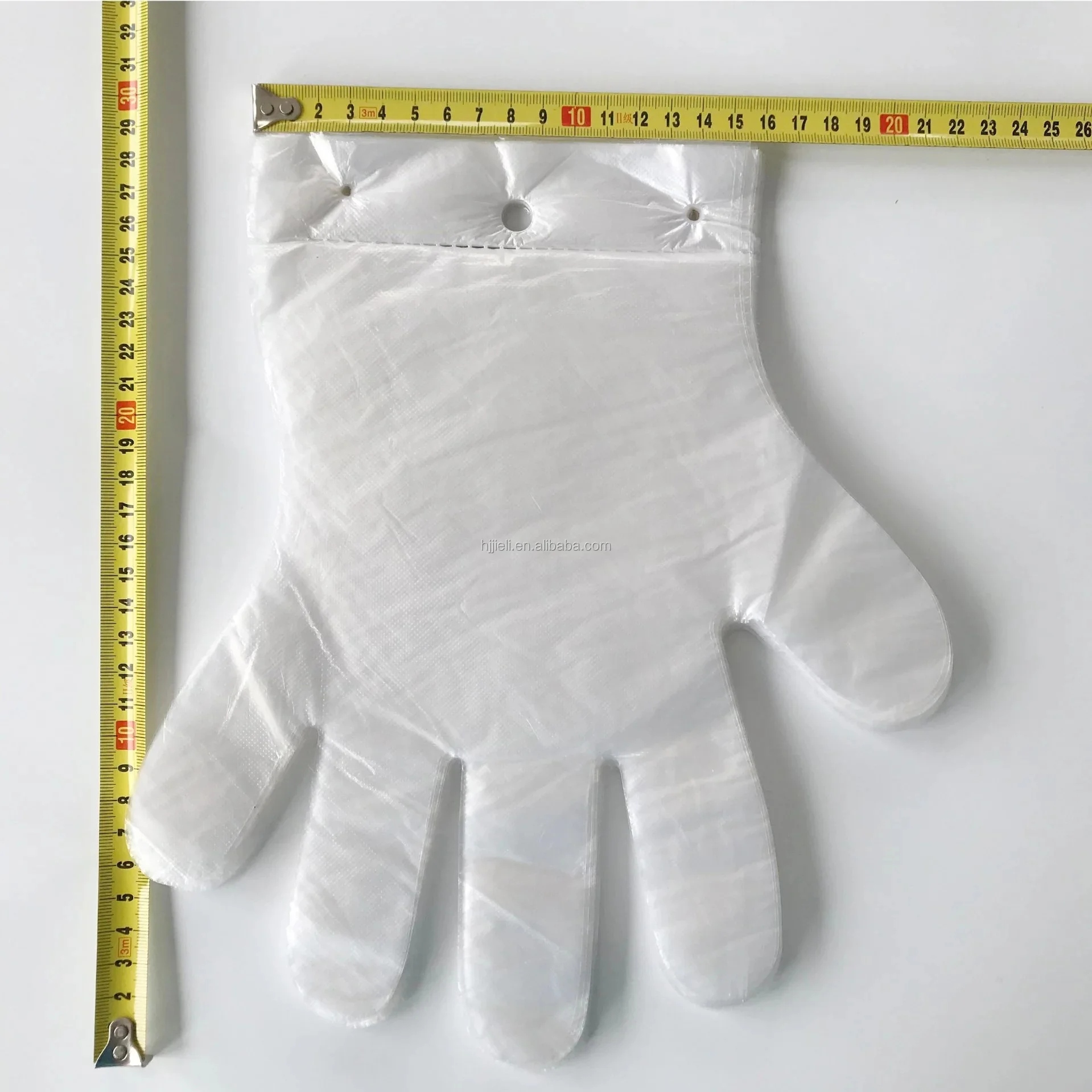 Factory wholesale PE Film single us gloves disposable long plastic gloves