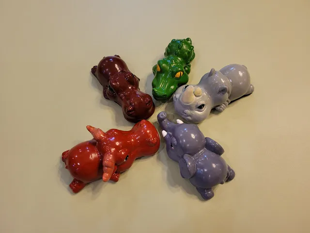 Animals of Africa Copper sculpture crocodile color copper artifact creative cute animal ornaments decoration gift