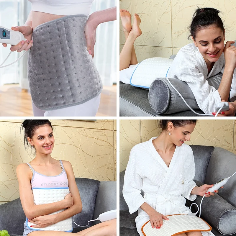 220v medical products 30*40cm period heater pad reusable heating pad with 6 heat settings