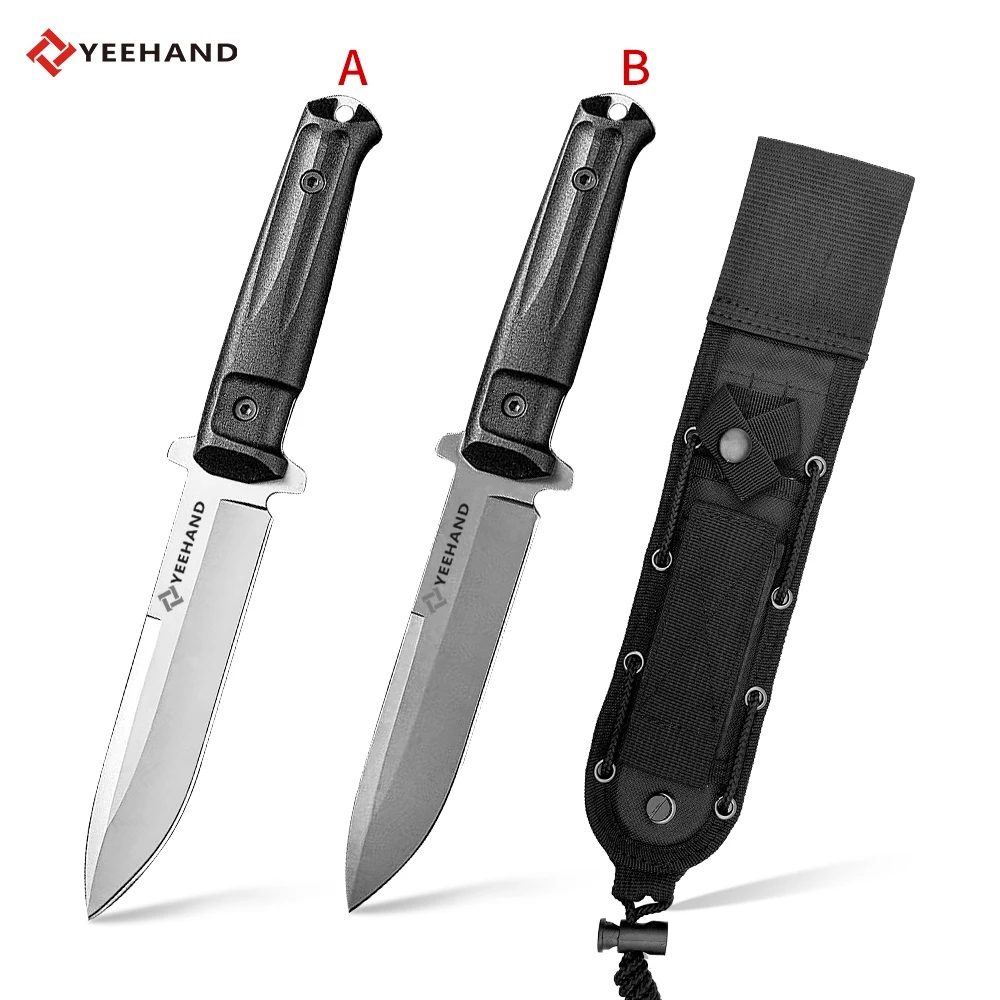 Hot sell 5cr15mov blade ABS handle hunting knife multifunctional fixed blade