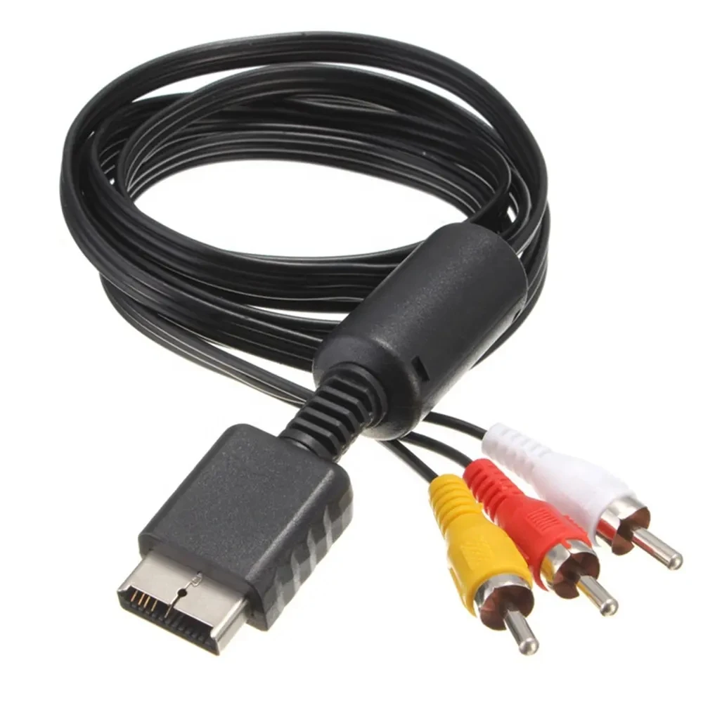 AV-кабель для PS2 PS1 PS3 игровой плеер AV-RCA композитный аудио-видео ТВ шнур совместим с Playstation 1 2 3 консольный кабель