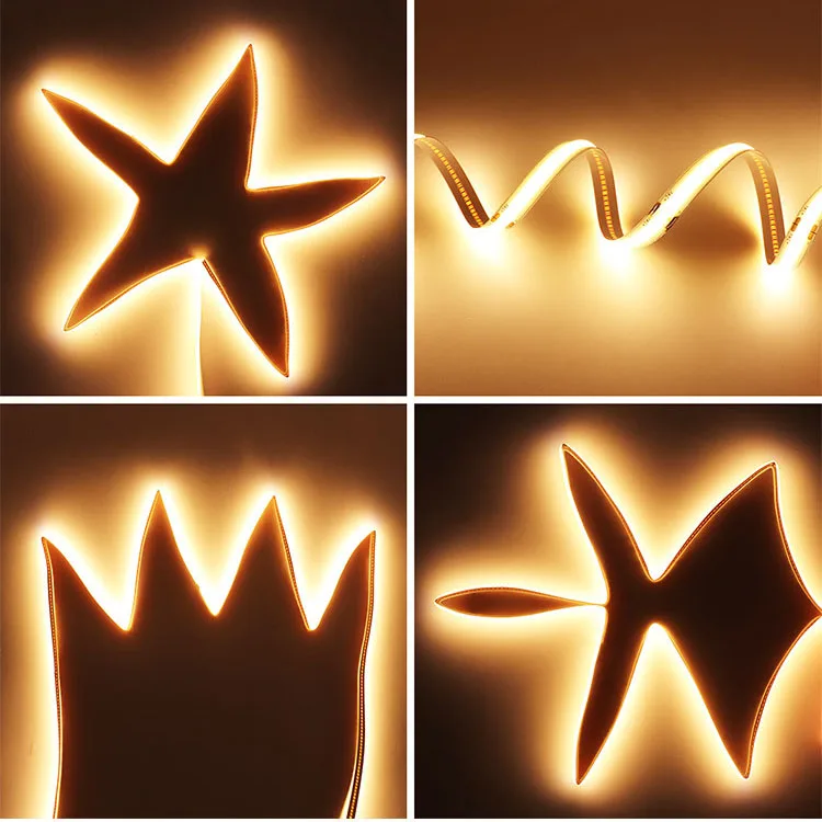 METALUX Slim 4mm 5mm 8mm Cob Led Strip 480leds/m Soft Flexible Dc12v/24v Light Bar Warm Cold White Cob Led Strip Lights