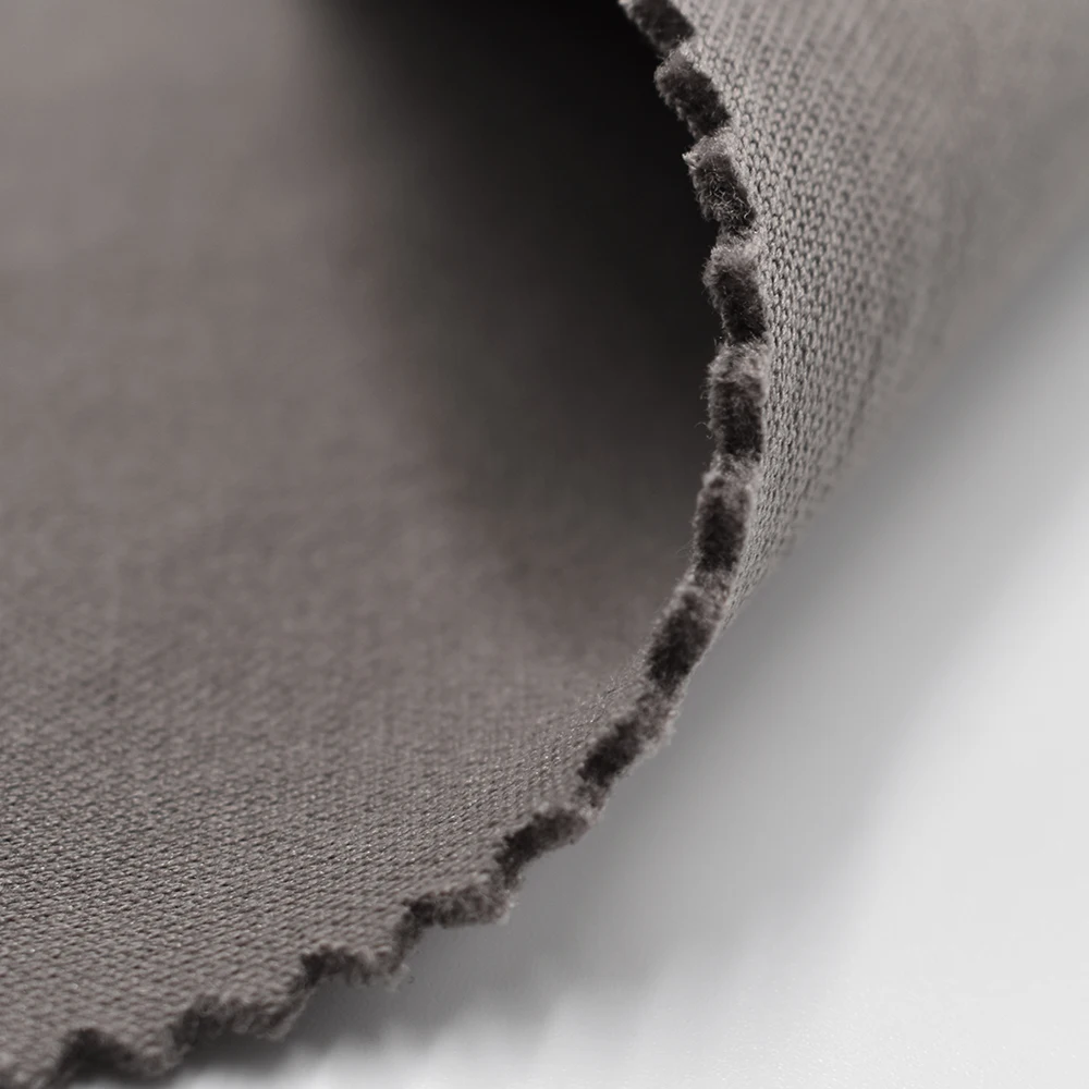 Cotton imitation air layer double knitted pique spandex polyester Space scuba fabric for Coat