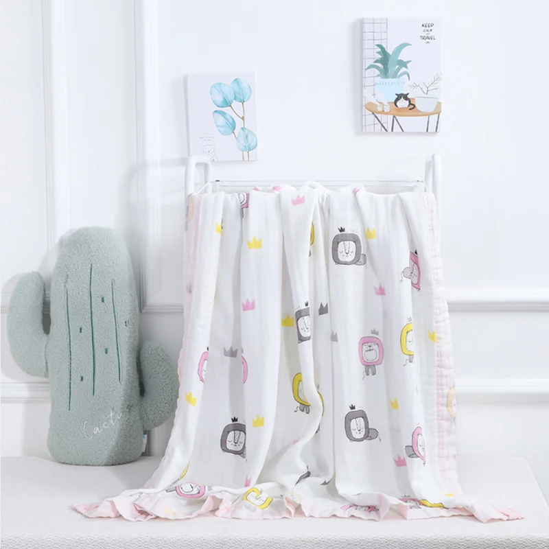 Good selling private label solid color blanket newborn printed extra soft eco friendly baby 100% bamboo cotton muslin swaddle