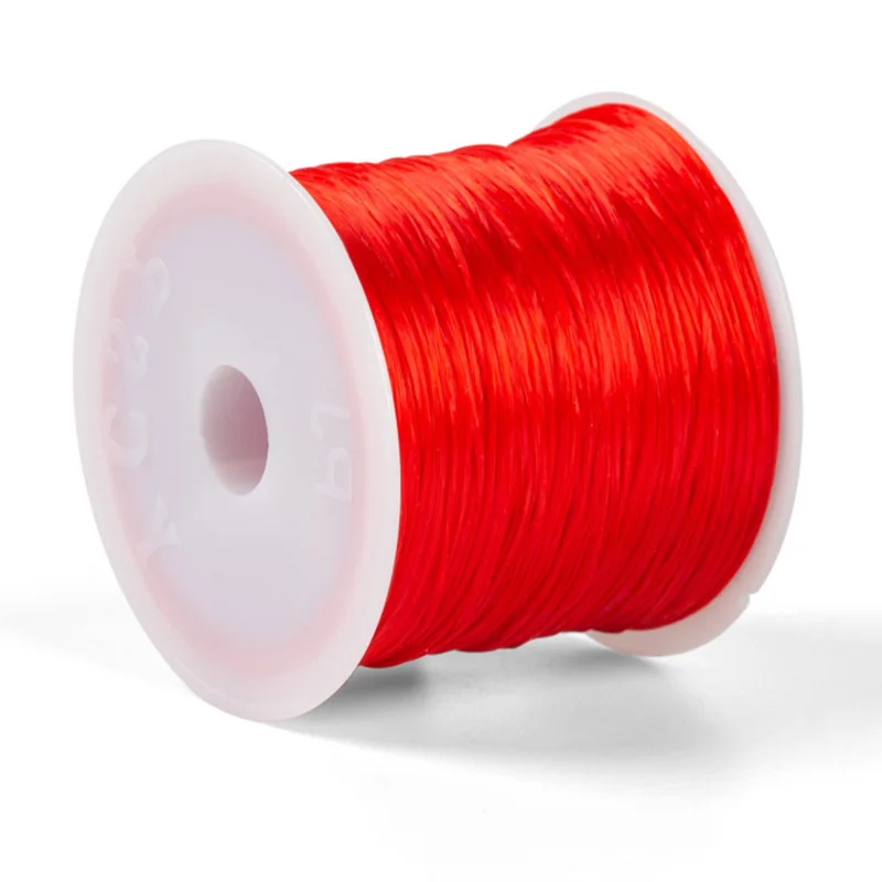 Colorful Flat Elastic String for Beaded Bracelet Making 1mm Flat Elastic Cord Line Accessories