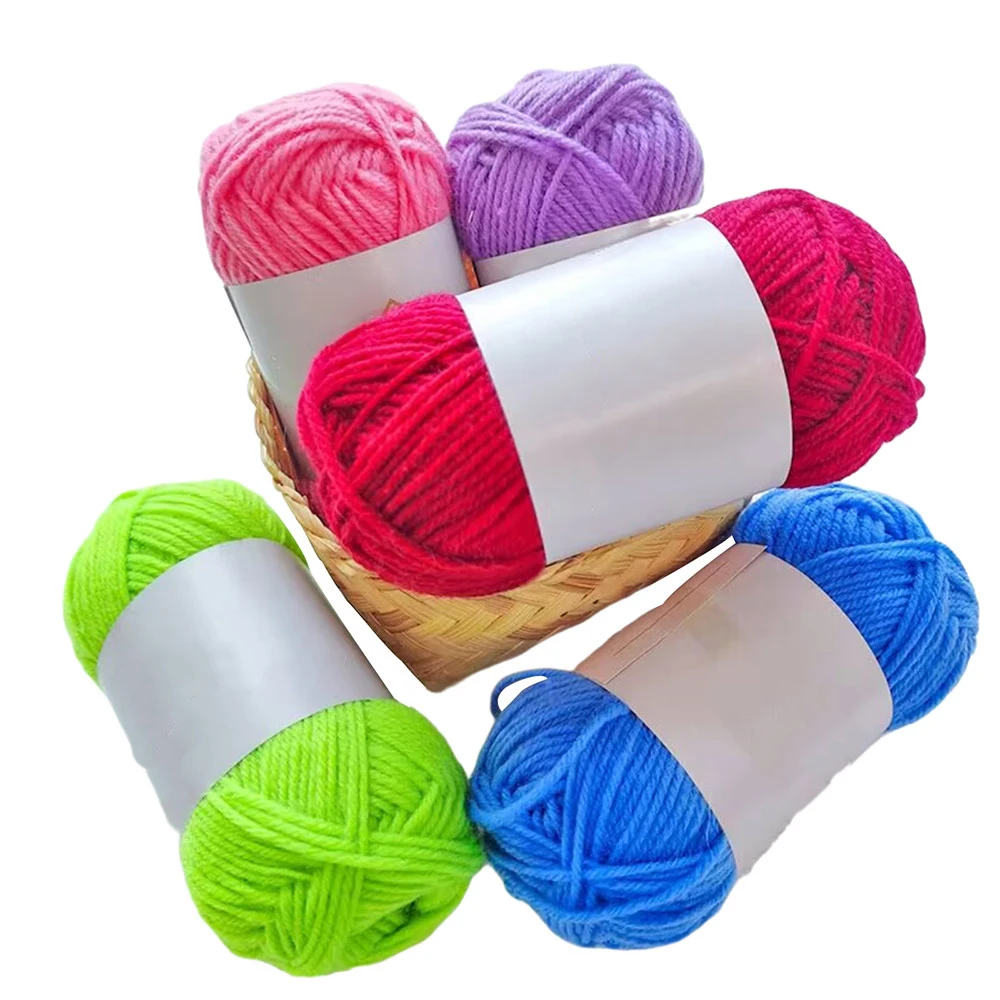 Soft polyester acrylic knitting yarn for sweater scarf hat