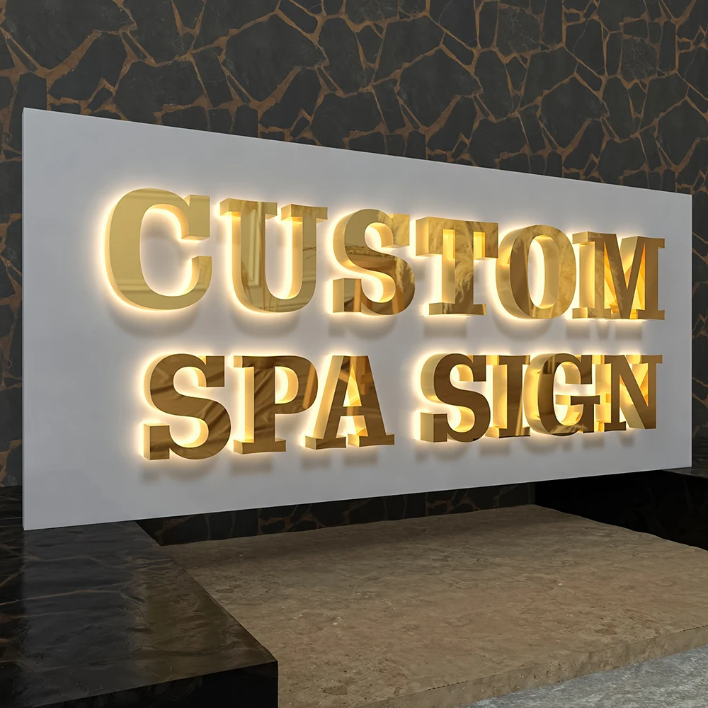 Backlit illuminated Sign custom logo led channel letters LED Sign Board for smoke shop