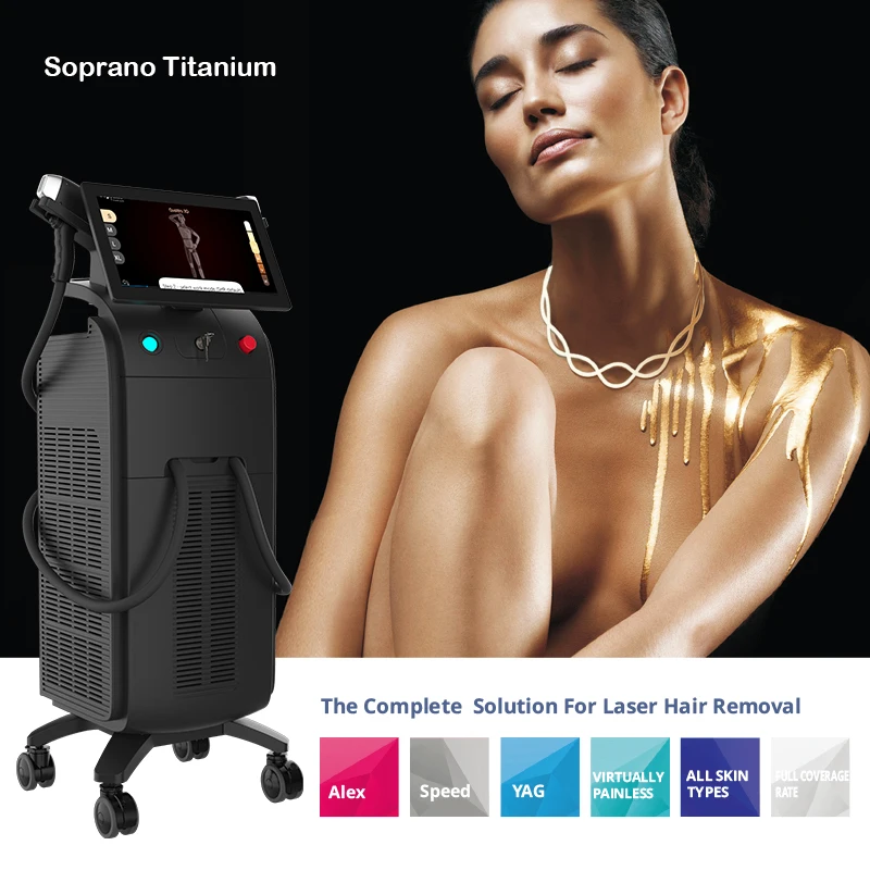 Eos Ice Permanent alexandrite laser depilation 3000W super power  laser hair removal equipment
