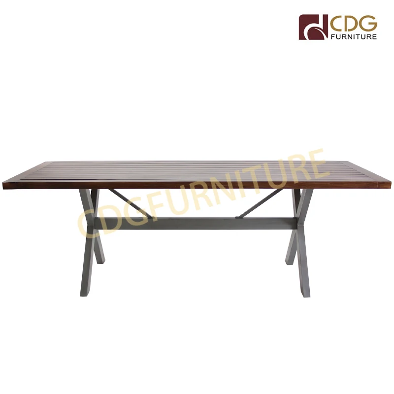 Классическая мебель, фермерские столы, вечеринка, мероприятие, деревянная текстура, цветной винтажный стальной обеденный стол, набор из 8 стульев