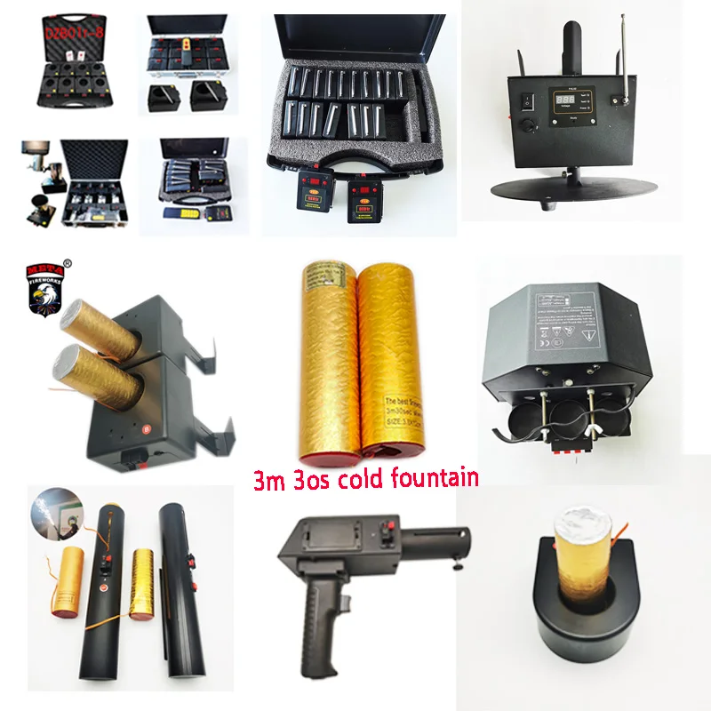 Popular hot sale handing Fireworks For party pistolet feu d artifice froid pistola incendiador de fogo a frio cold fountain gun