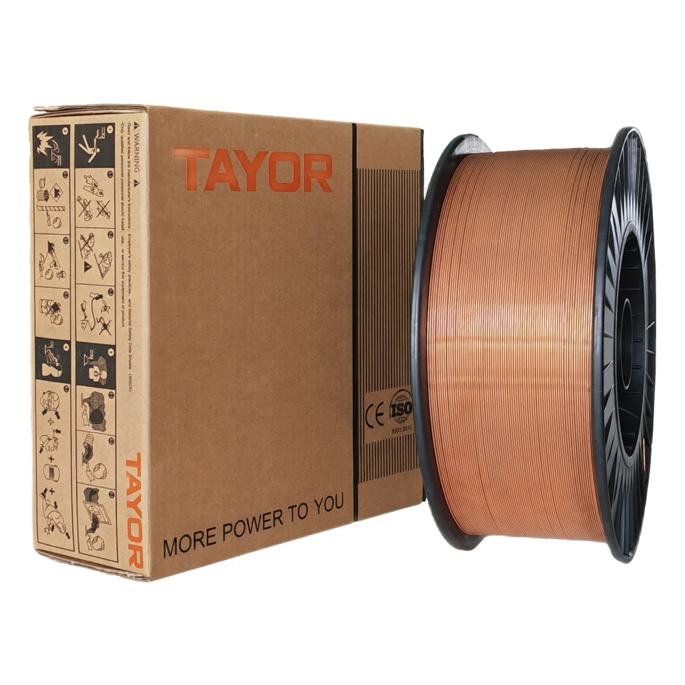 TAYOR 0.8 1.0 1.2 1.4  SG2 ER70S-6 CO2 Copper Coated MIG wire