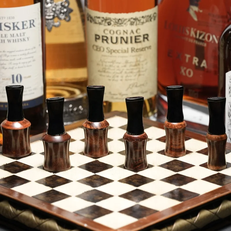 Factory Direct Sale High Quality Smoking Cigar Accessories Luxury Wood Cigar Mouthpiece Filter with Gift Box