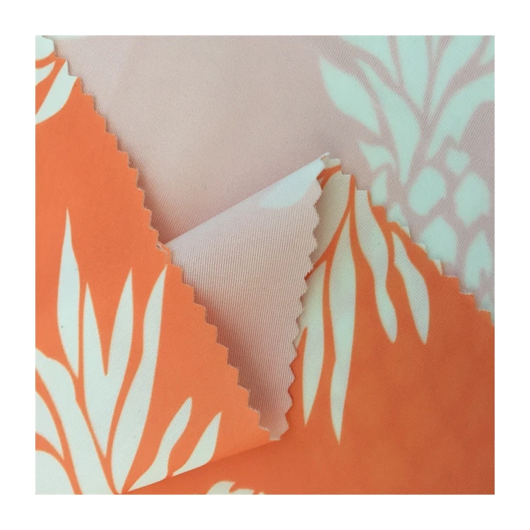 Китайский производитель, цветочный принт, 85% полиэстер, 15% спандекс, дешевая лайкра, ткань для купания UPF50 +