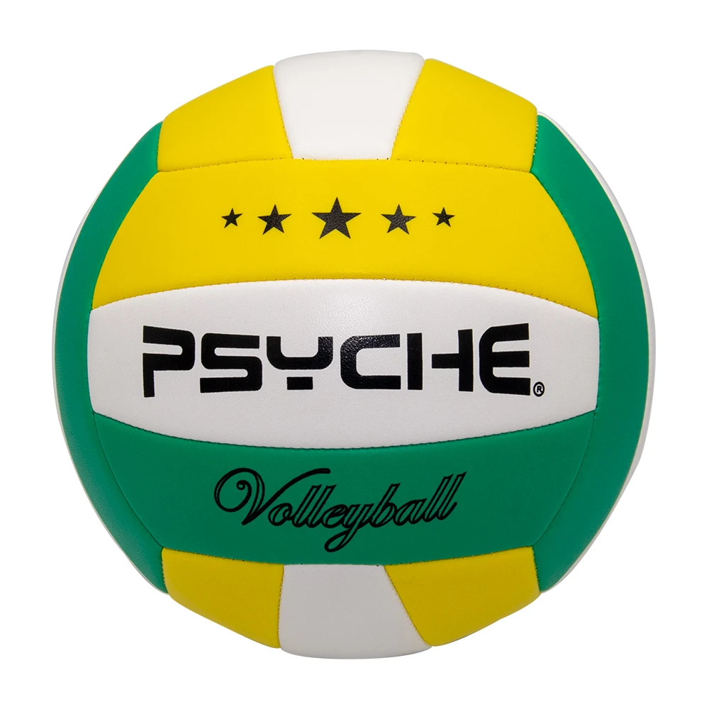 official size and weight custom logo colorful soft leather volleyball ball beach volleyball match ball