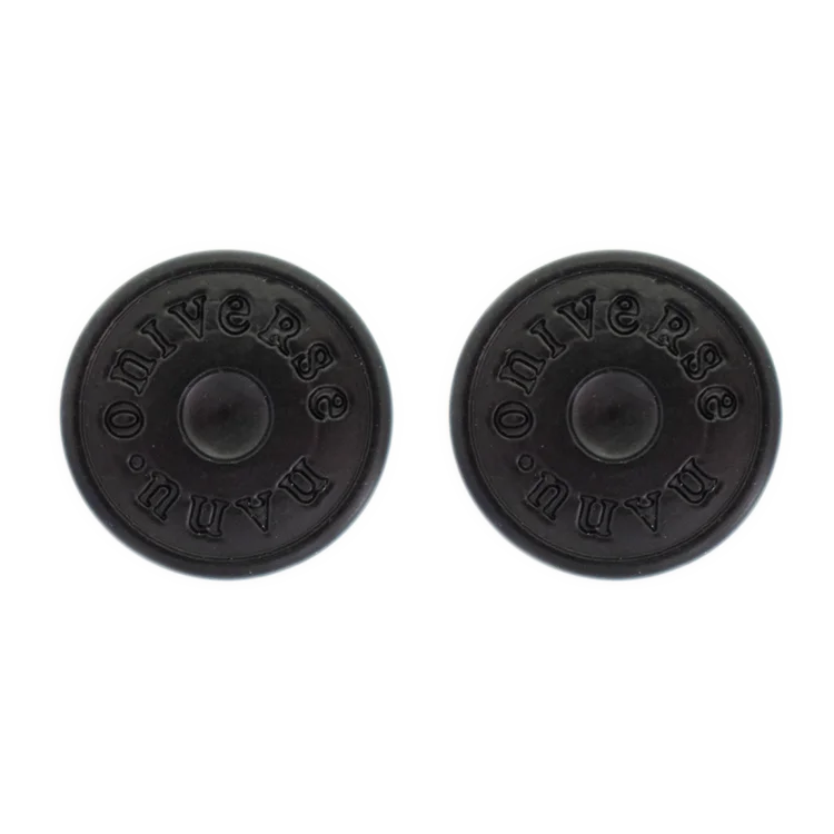High quality black custom denim metal jeans shank button for garment