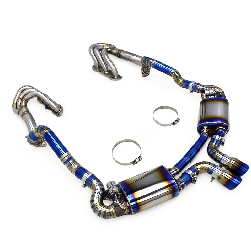 Выпускной коллектор титановый OEM клапан Catback глушитель для PORSCHE CAYMAN 981 GTS 3.8L 2013-2015 Заводская выхлопная система