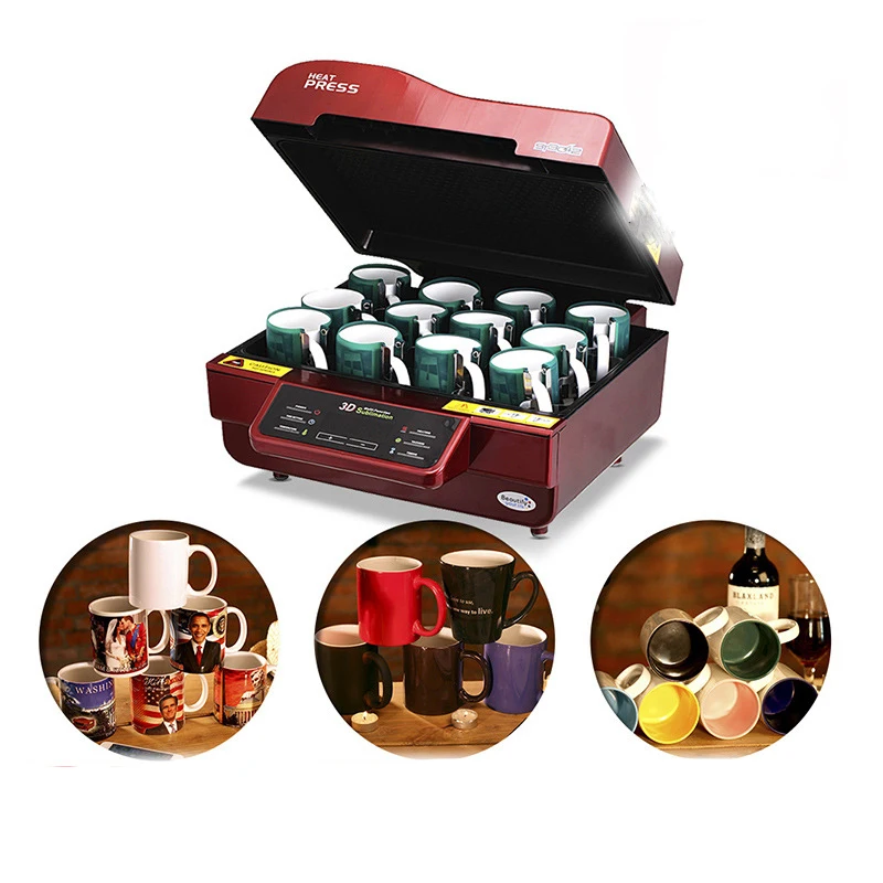 2021New Arrivals 4-in-1 Combo Digital 3D Sublimation Printing Tumbler Bottle Mug 15x15 Heat Press Transfer Machine for  T Shirt