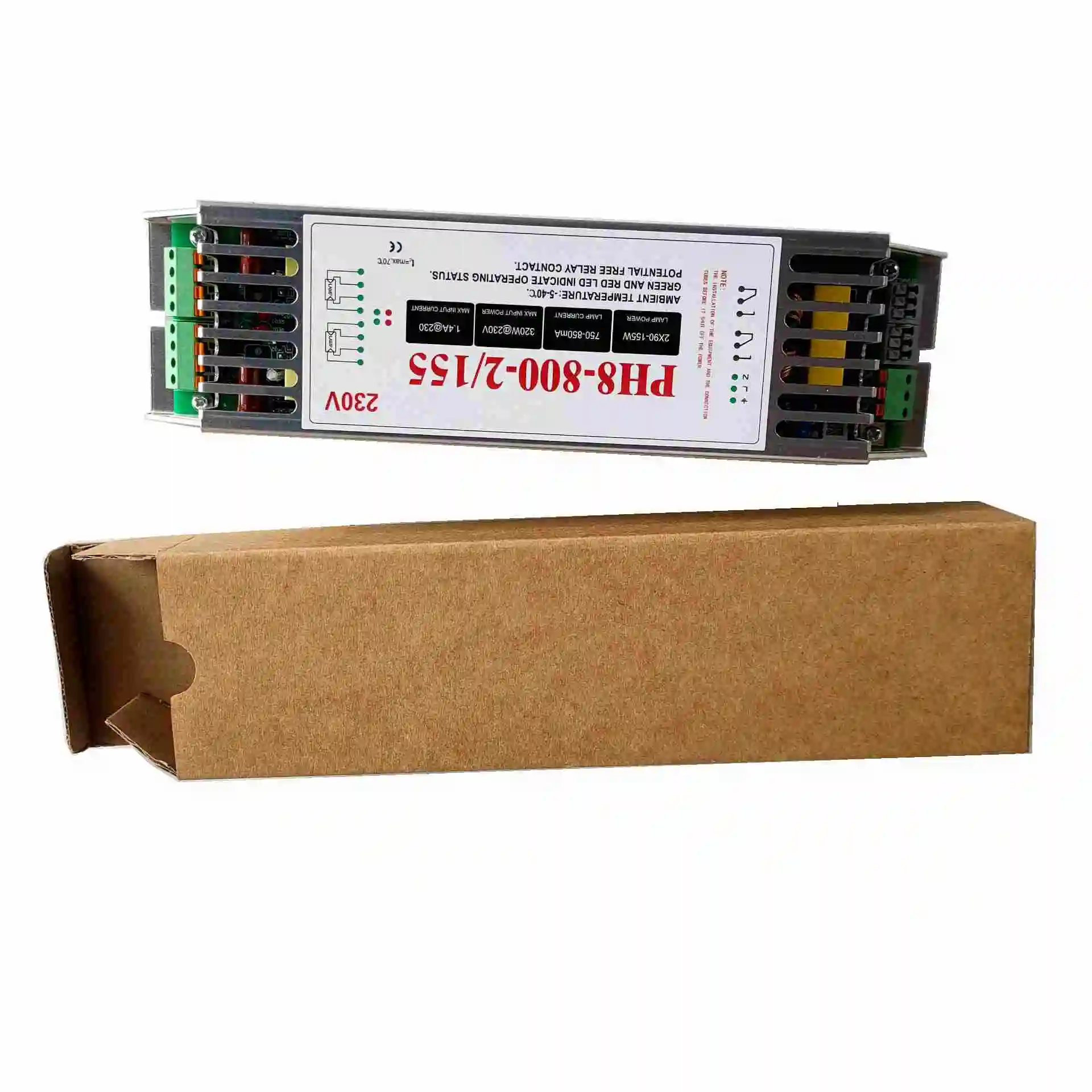 320w large power electric ballasts for two pcs 90w-155w uvc lamps steady out put ballast