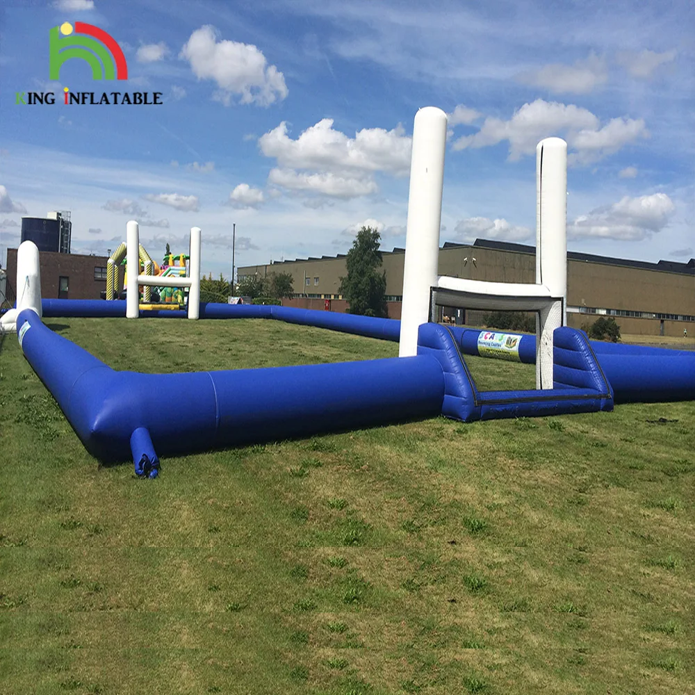 Inflatable 3v3 Football Pitch For Street, Inflatable Soccer Field For Rent