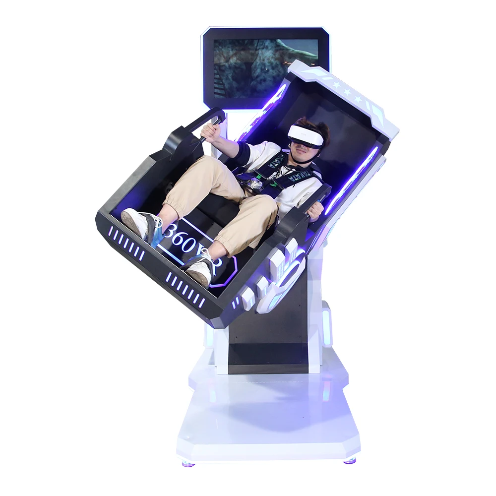 YHY Factory Made Attractive 360 Rotation 1Player Shooting Cinema Virtual Reality Simulator VR Chair 360
