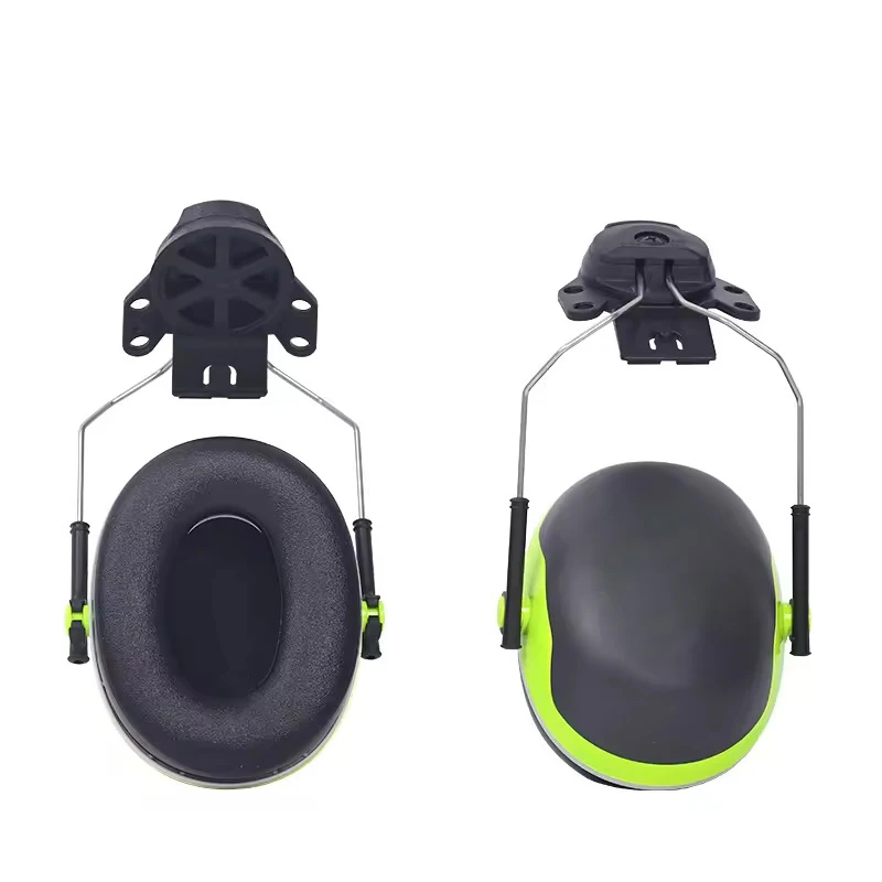 Blocking Sound Reduction Ear Protection for Construction Site, Cap Mounted Protective Safety Ear Muffs with Hard Hat Mounting