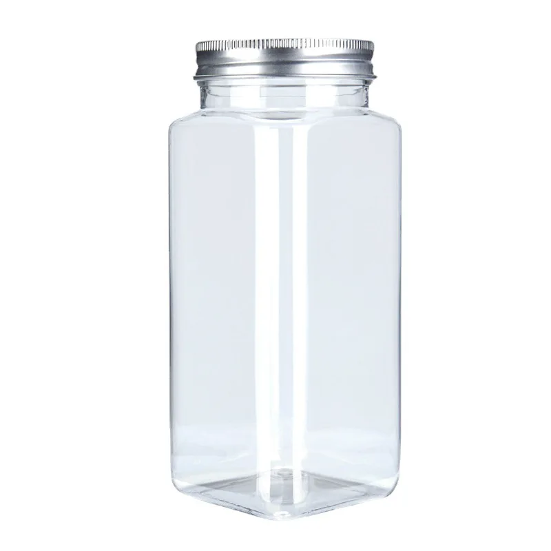 wholesale clear empty OEM 30g 35g 45g 8oz 16oz 32oz plastic jars manufacturers 16 jars bamboo spice jar with rotating base