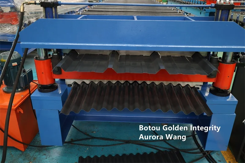 Metal Steel Sheets Roofing Machine Tile Making Machine Corrugated and Trapezoid Roofing Tile Roll Forming Machine Double Layers