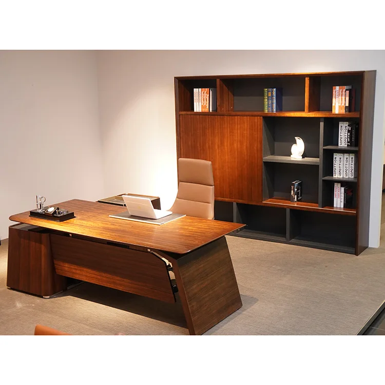 Factory Direct Sell Luxury Office Desk Furniture Leather Office Chair Office Furnitures Set