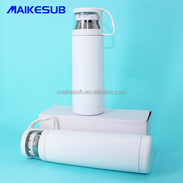 Double wall stainless steel vacuum flask sublimation flask with transparent lid