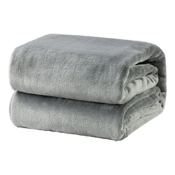 Mulan Wholesale Super Soft Polyester Fleece Blanket Other Korea Flannel Blanket Warm Throw Blanket for Winter Pink Color