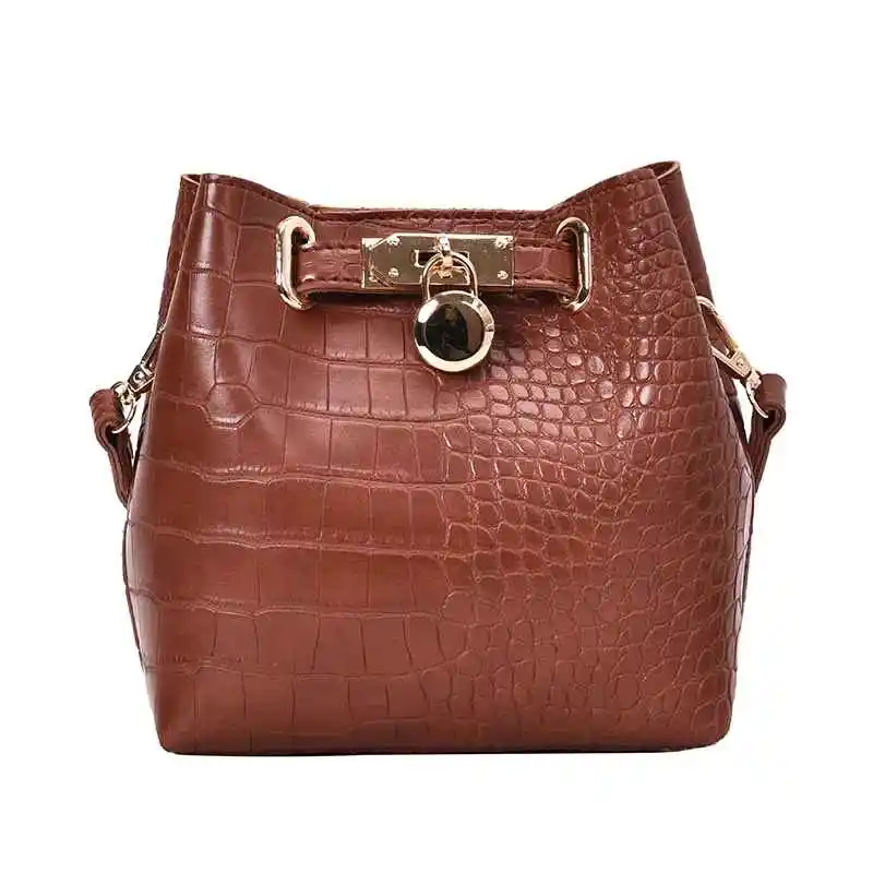 Chinese Bolsa Bucket Saco Les Grand Des Femmes Forme Seau Sacs A Main Noir Cuir Ladies Black Leather Designer Bucket Bag Handbag