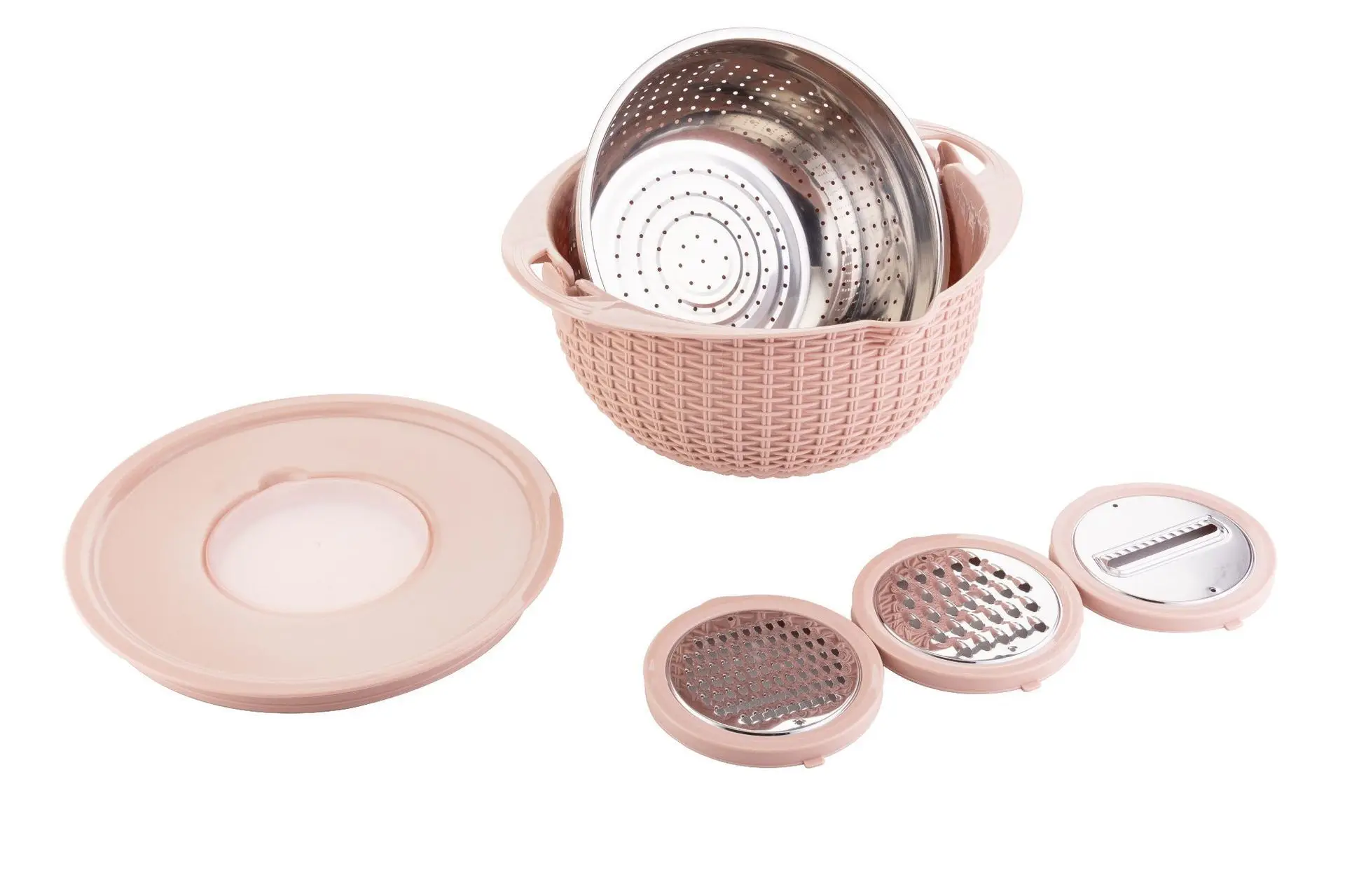 New Strainers for Kitchen 4 in 1 Fruit Cleaner Food Strainers and Colanders