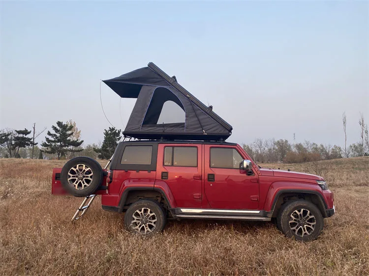 Hard Shell Aluminium Triangle Roof Camper Trailer Mini Roof Top Tent