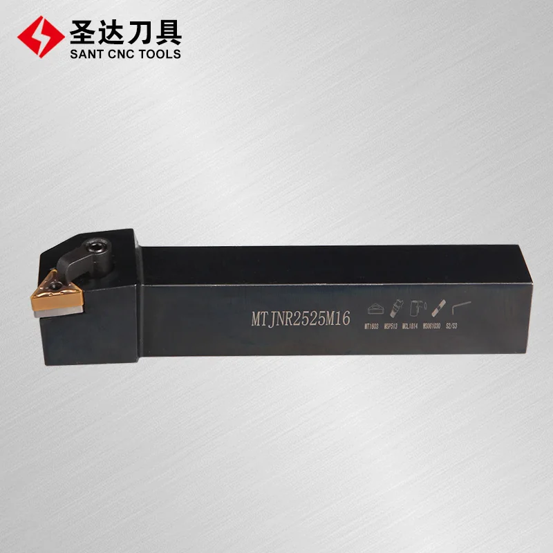 External Turning Tool Holder MTJNR with TNMG inserts for CNC Lathe Machine