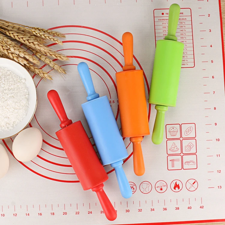 Kids NonStick Silicone Rolling Pin for Children silicone cookware silicone rolling pin for kitchen