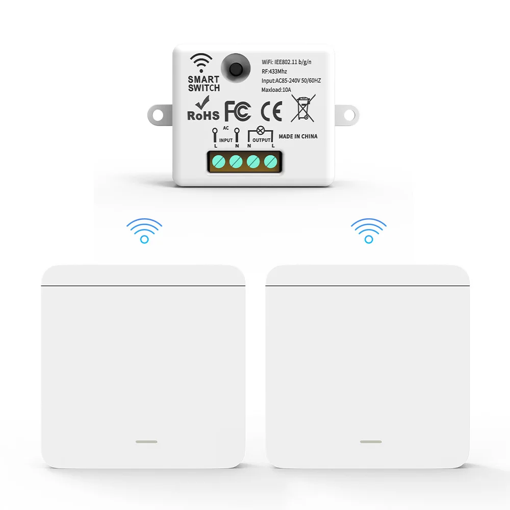 wholesale modern smart home switches wireless wall smart life best smart light switch 2 gang