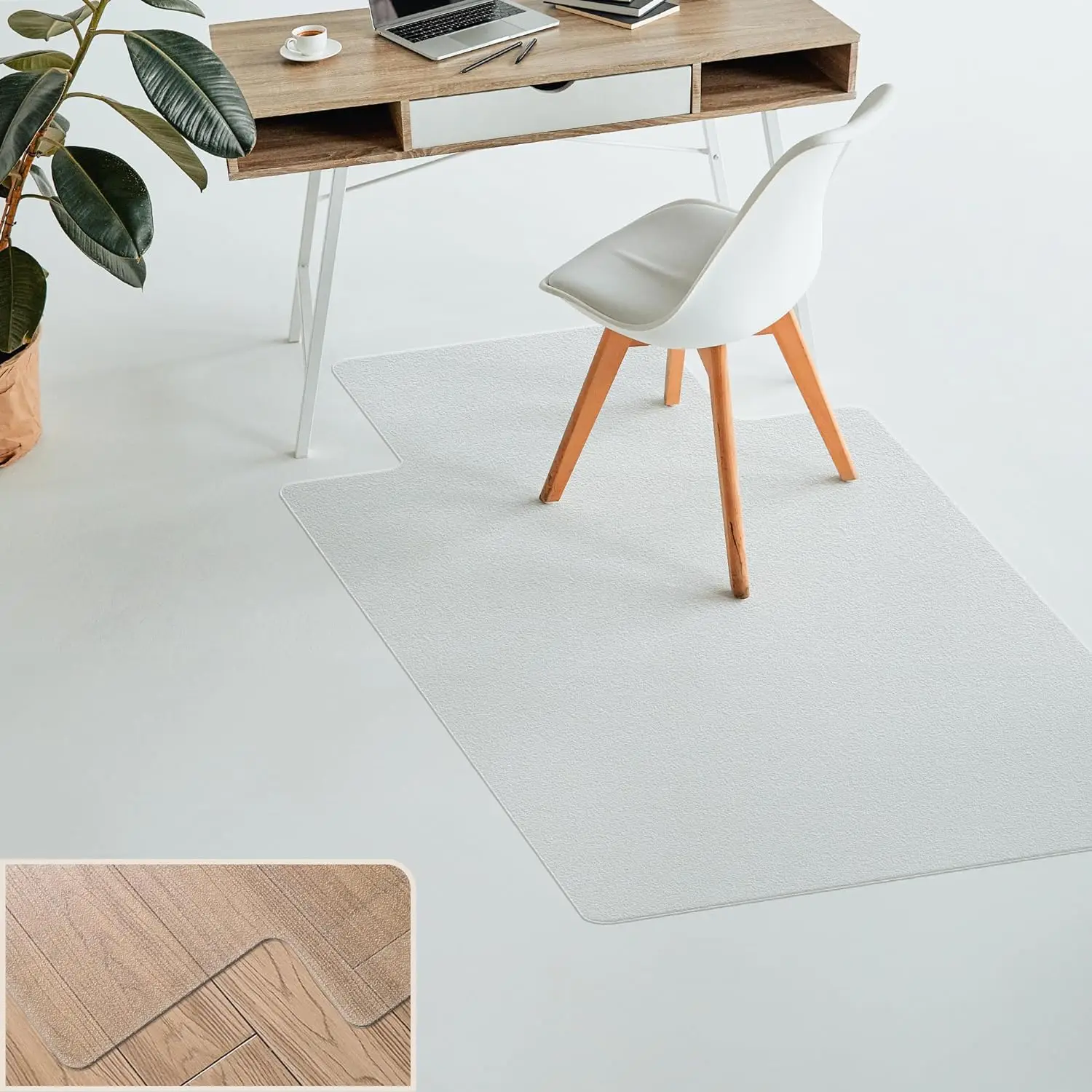 Customized Size Durable Hard Floor Use PVC ear Chair Mats Wood/Tile Protector Protection Floor Mat For Home Office