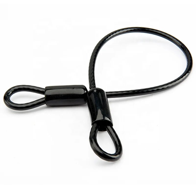 C-Pin Stainless Steel Safety Cable Double Loop Braided Steel Cable Flexible Lock Cable