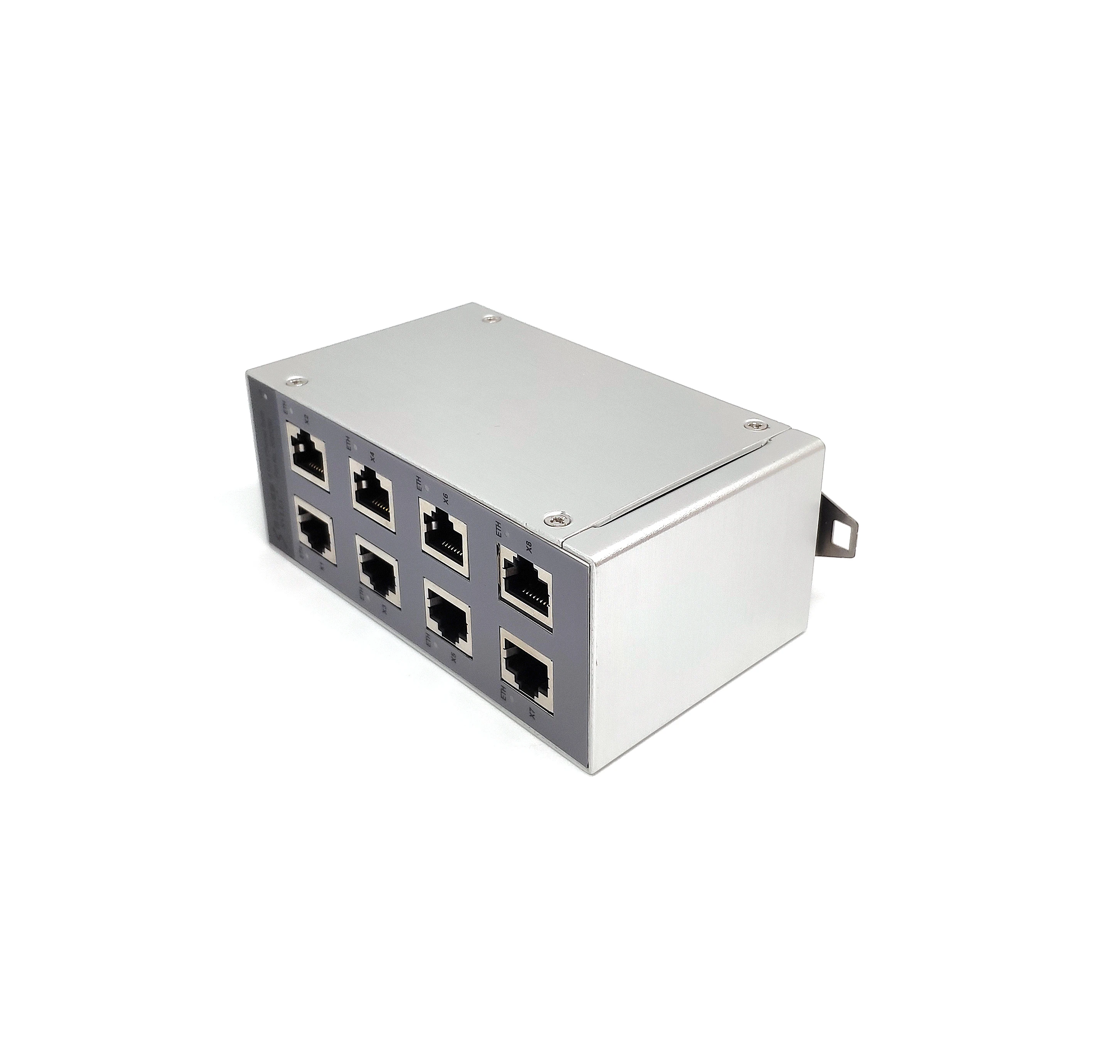  Промышленный Ethernet-коммутатор IP20 с 8 портами RJ45 100 1000 Мбит/с
