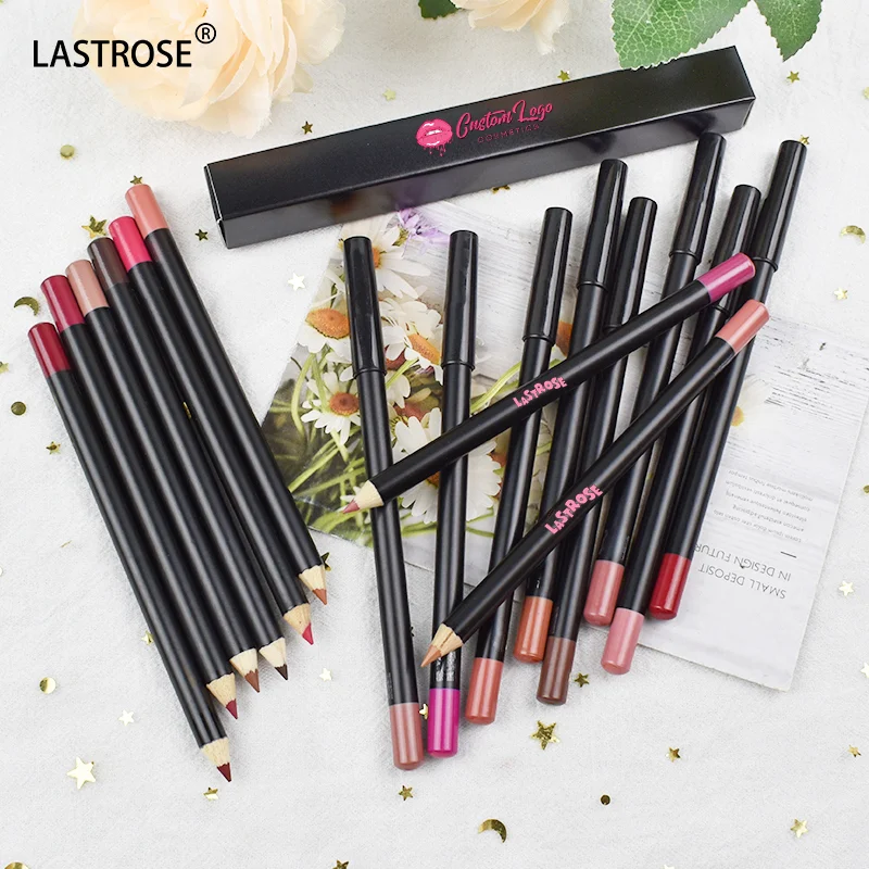 Custom Matte Lipliner Pencil Private Logo Wholesale Oem Cosmetic High Pigmented Vegan Lip Liner