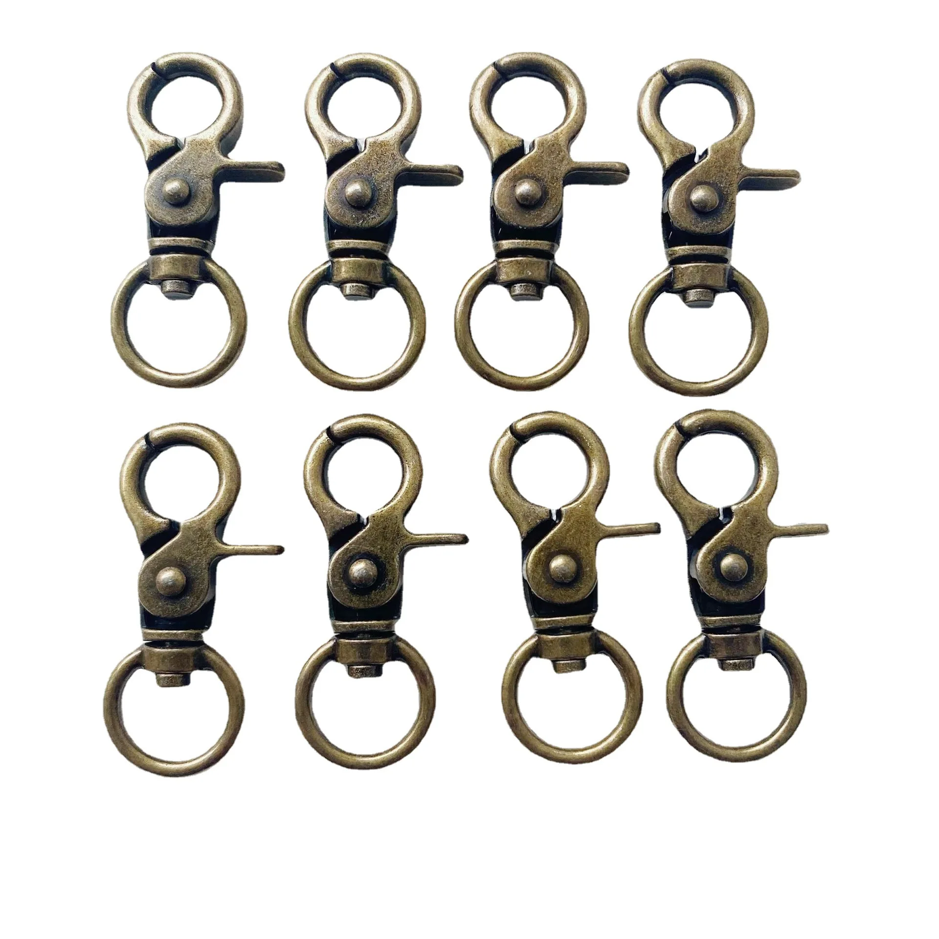 Meetee H4-1 10mm DIY Hardware Accessories Bags Purse Handbag Strap KeyChain Buckles Alloy Swivel Lobster Clasp Snap Hooks Buckle