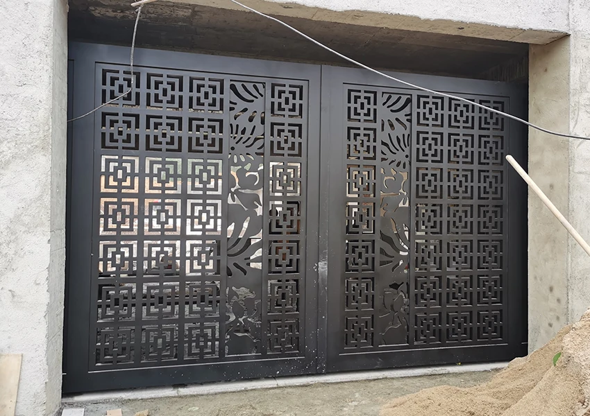 Garden Gate Metal Stainless Steel  Aluminium Gates High Security House Main Aluminium Gates High Quality luxury fence wall gate