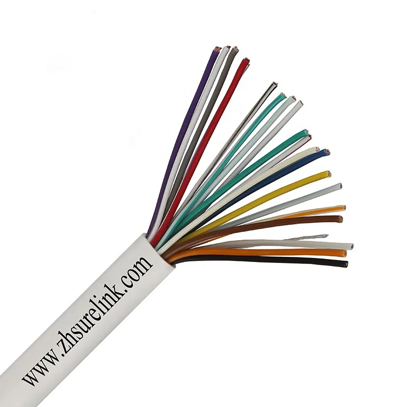 Manufacturer 22AWG 24AWG BC TC CCA unshielded or shielded 4 core multicore 100m Signal cable Security cable coiled Alarm Cable