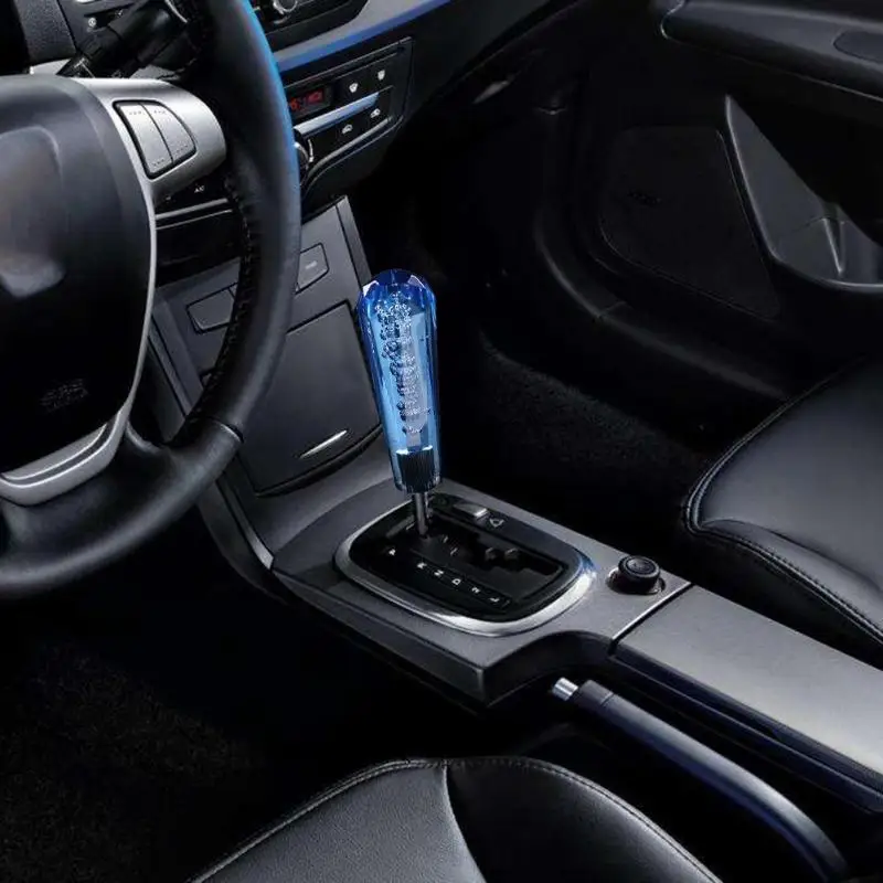Universal Acrylic Crystal Bubble Car Shift Knob AT/MT Car Gear Knob Stick Lever Head Shifter Auto Accessories