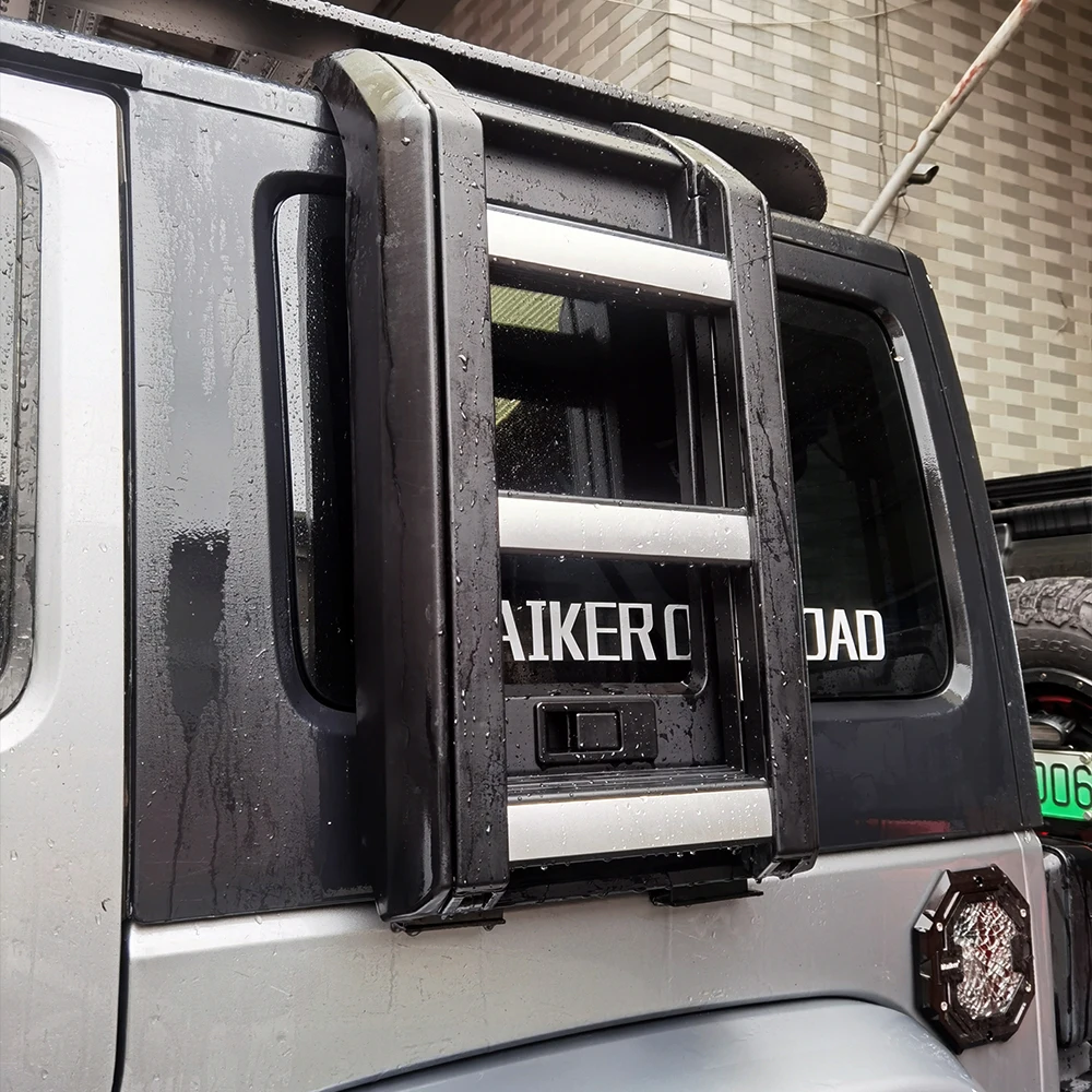 for jeep wrangler 2007 maiker offroad JL JK car part auto accessories 4x4 Aluminum side ladder rack