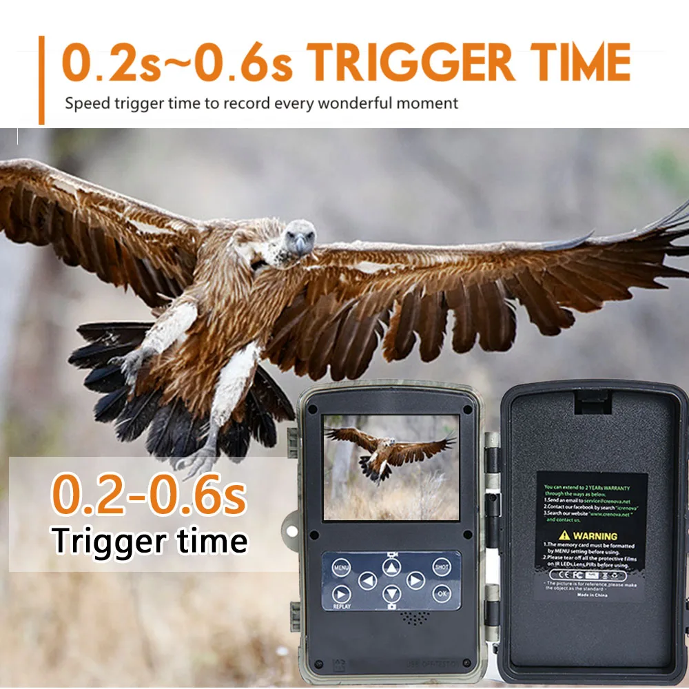 PH700B 12MP 1080P with 940NM No Glow IR LED Night Vision 2.4inch Color Display Wireless Security Hunting Camera