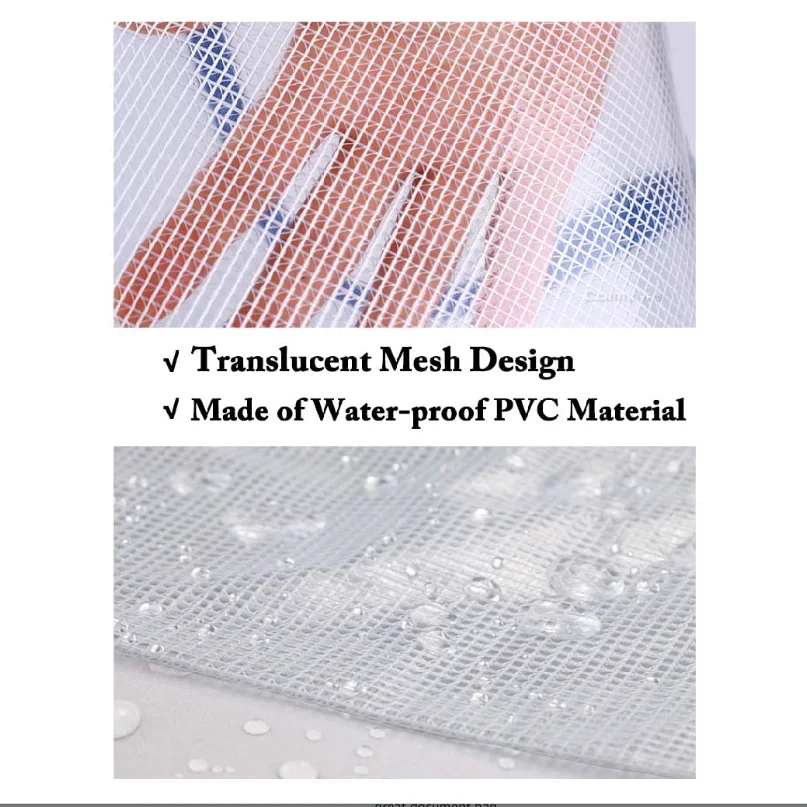 cheap Custom Poly Zip Lock Envelope File Folder A4 Pouch Factory Price Custom Plastic Document Bag