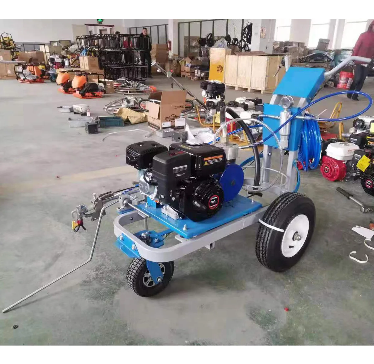 High Quality Hand-guided Good Price Pavement Line Striping Marking Airless Cold Spray Equipment for Road Construction